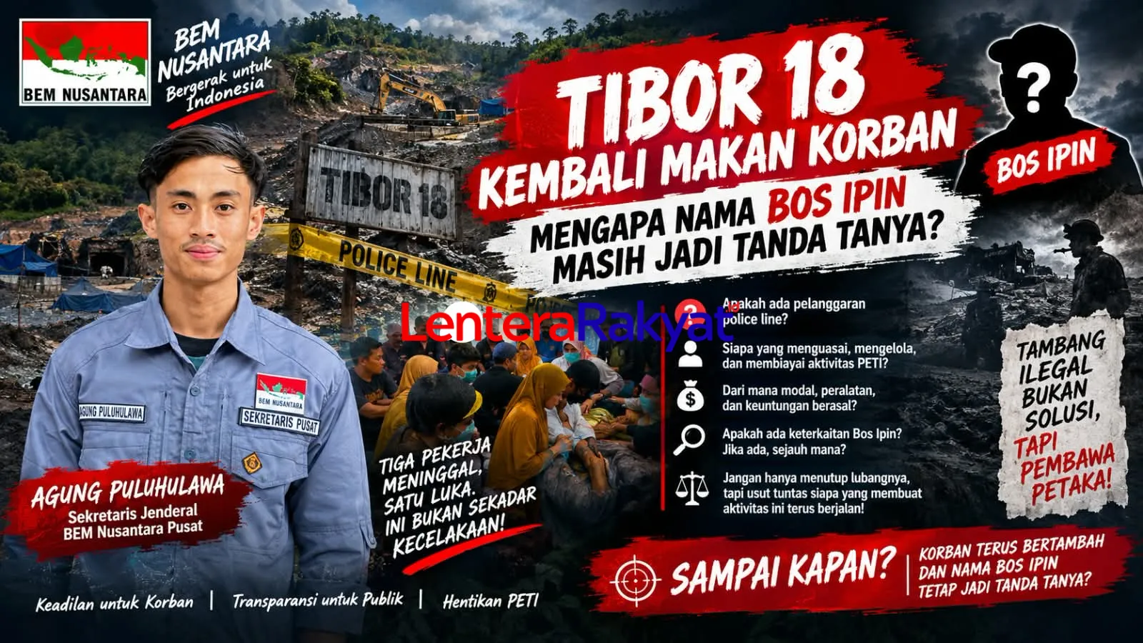 Tibor 18 Kembali Makan Korban, Mengapa Nama Bos Ipin Masih Jadi Tanda Tanya?